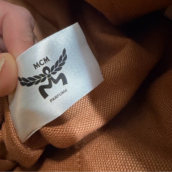 MCM Tan and Black Logo Tote - Picture 11 of 12